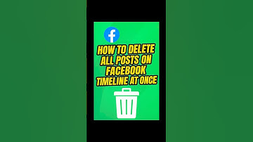 How to Delete all posts on Facebook timeline at once in 2025 #shorts #tutorial #facebook