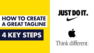 How to Create a Great Tagline for Your Brand  [4 Important Steps]