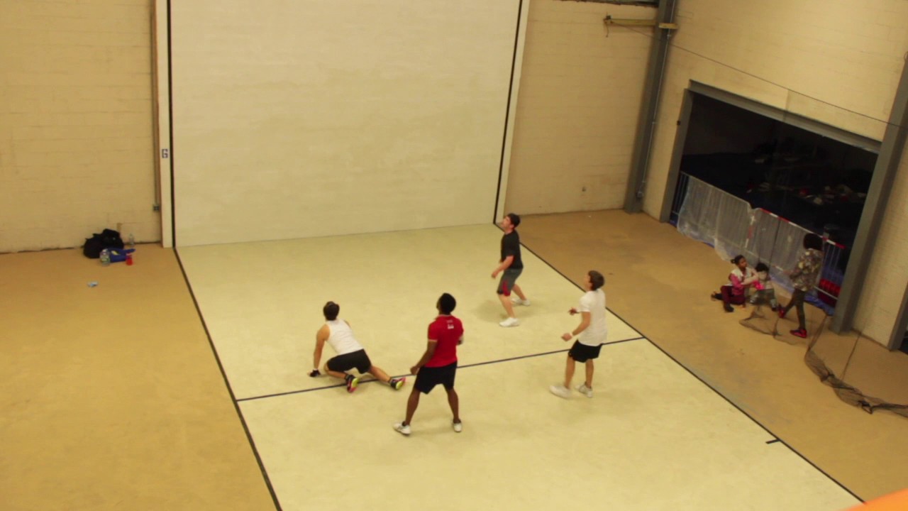 Handball Social B Doubles Semi Final Game Feb 18 2017 At 1 Wall Sports