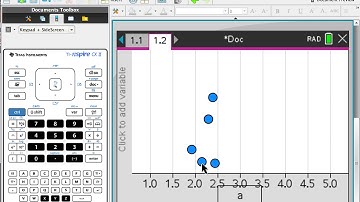 TI Nspire Scatterplot and Line of Regression