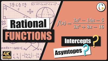 How to find the intercepts and asymptotes of f(x) = (3x^2 - 14x - 5)/(3x^2 + 8x - 16)