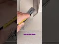 example of installing corner tiles and how to cut them #shorts