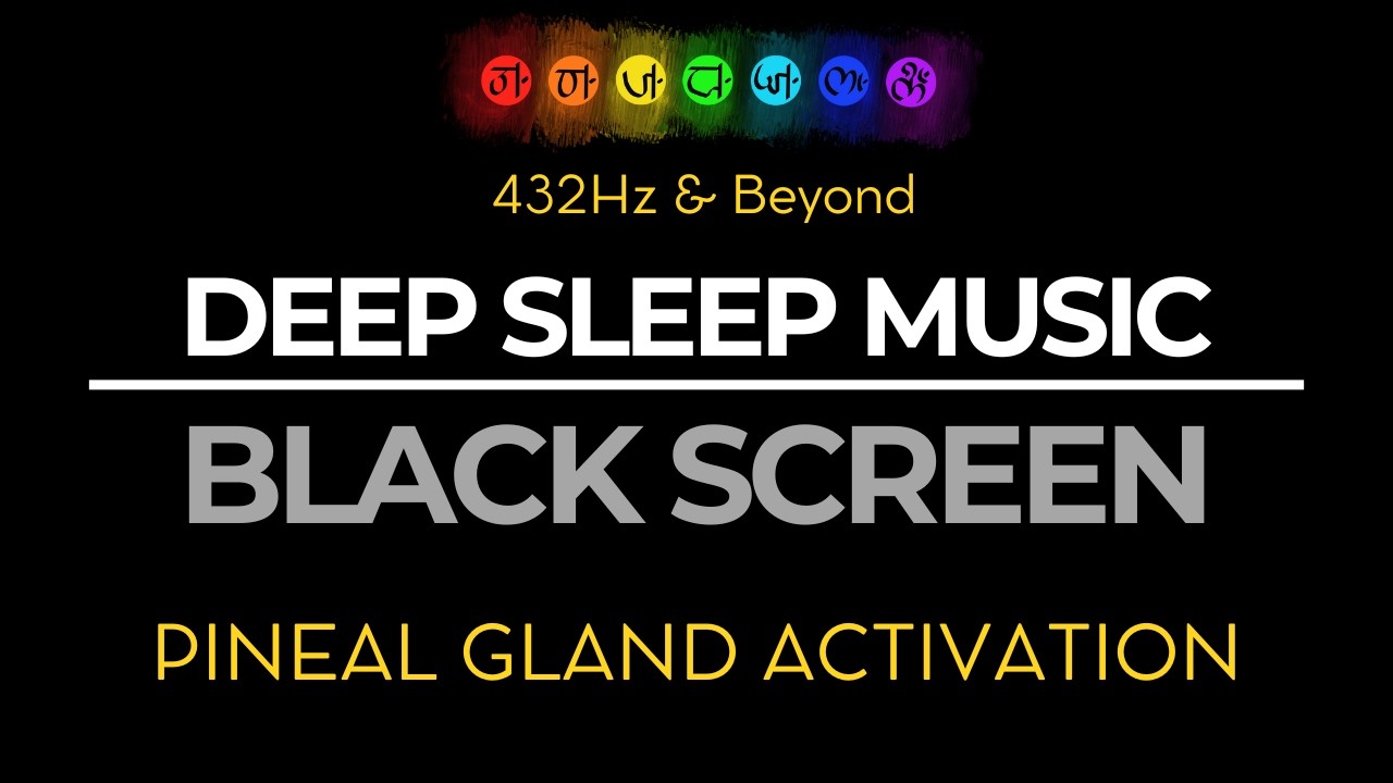 DEEP MEDITATION - SLEEP MUSIC BLACK SCREEN - 432hz - HEAL THE PAST