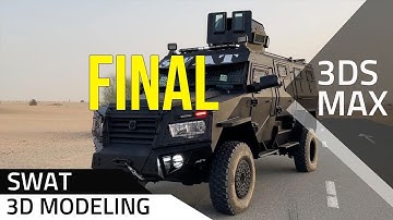 Swat truck Final -  3ds max #Unrealengine5 #3dsmax #gamedevelopement