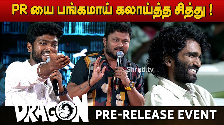 Vj Siddhu, Harshath Khan speech at Dragon Pre-Release Event