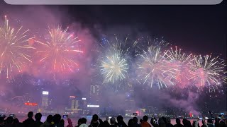 Chinese New Year Fireworks Display Hong Kong 2024 ~Kung Hei Fat Choi #cny2024