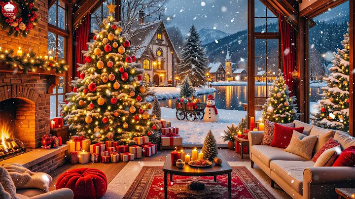 Instrumental Christmas Music With Fireplace 🔥 Relaxing Christmas Music 🎄 Soothing Christmas Ambience