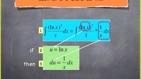 Integration of lnx with substitution