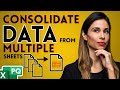 Consolidate & Clean Multiple Excel Sheets in One Pivot Table