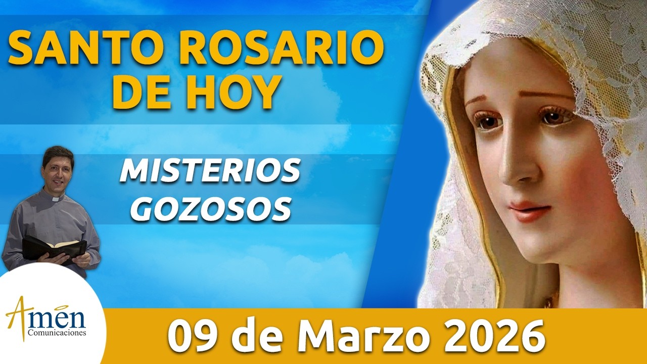 Santo Rosario de Hoy Lunes 9 Marzo de 2026 l Padre Carlos Yepes l Católica l Rosario l Amén