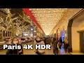 【4K/HDR】Christmas in Paris : Place Vendôme and Boulevard Haussmann 🚶