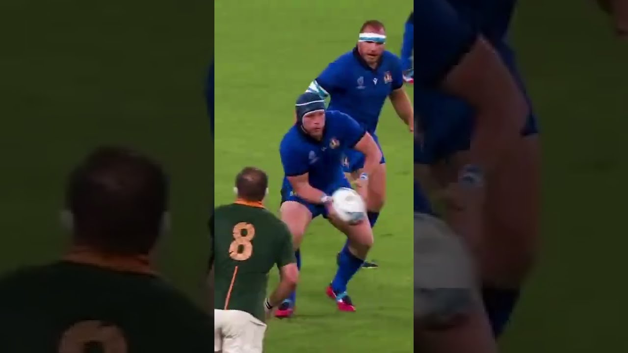 How did he take down Duane Vermeulen?! | Italy vs South Africa Rugby 