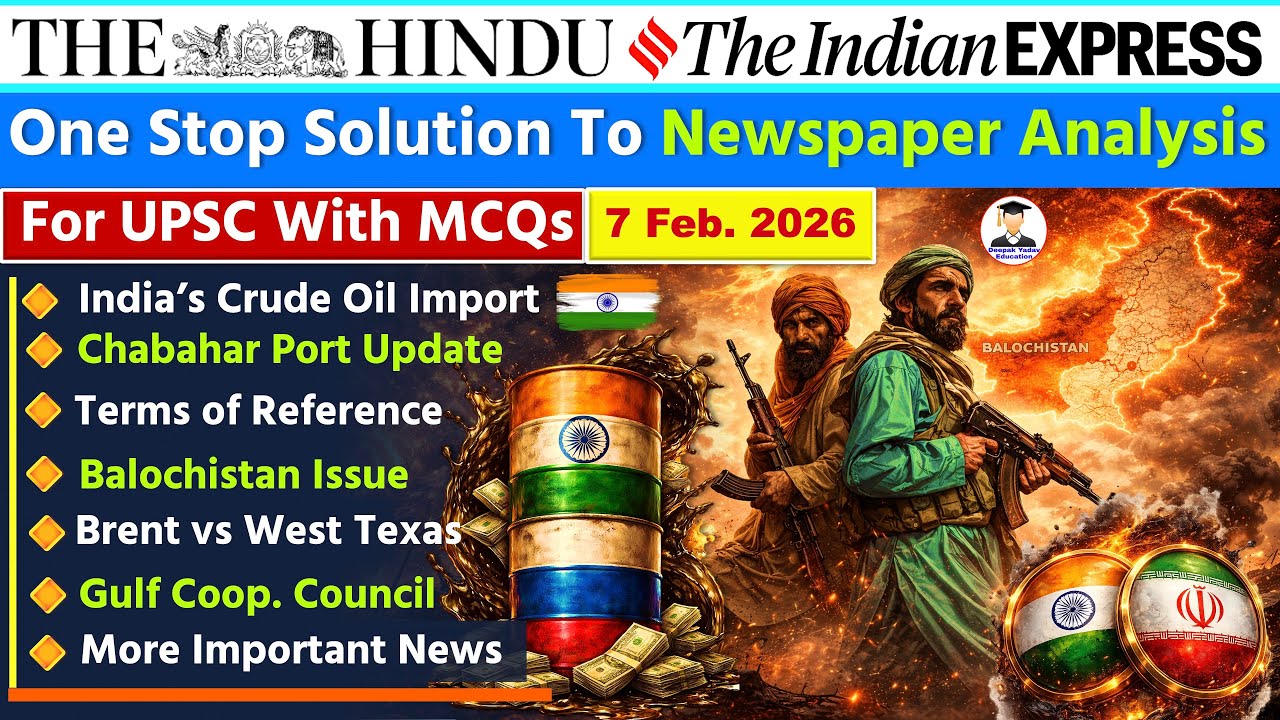 7 February  2026 | The Hindu Newspaper Analysis Today | Editorial Analysis  | Current Affairs Today