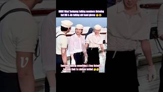 LOOK!! Rm & Jin discuss even V & Suga discuss but members watching 🫣🤭😂#bts