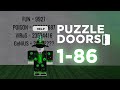 Roblox  puzzle doors 186 walkthrough  explanation