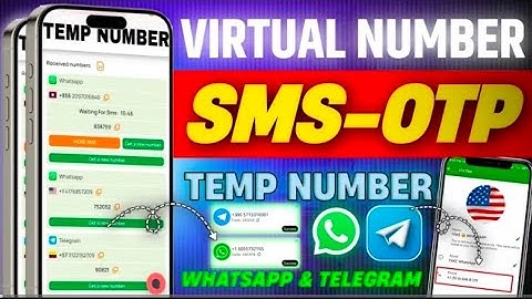 Get FREE WhatsApp and Telegram OTP ! Unlimited Free 2025 virtual phone numbers