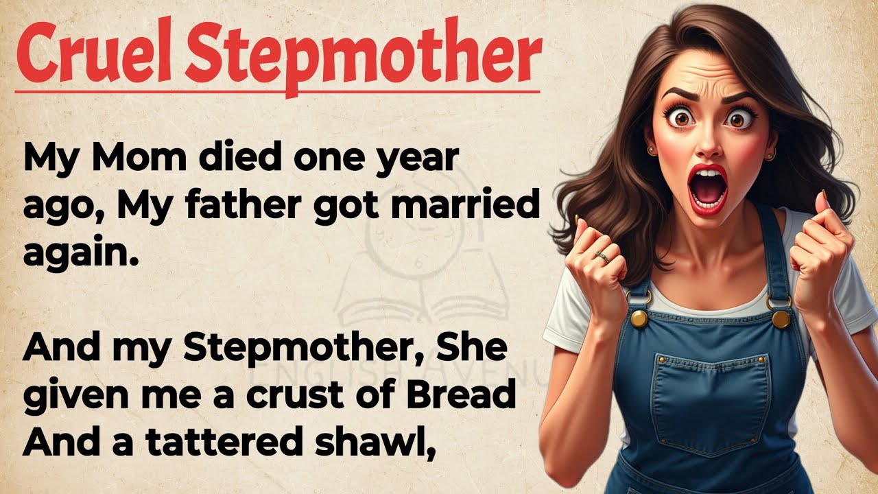 Outline Video Cruel Stepmother | How To Improve Your English | Graded Reader | Practice English Speaking Daily