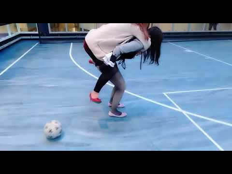 Riding basketball and football