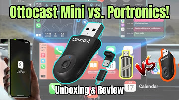 Ottocast Mini CarPlay/Android Auto Adapter: uitpakken, installeren en review + Portronics Tune ve...