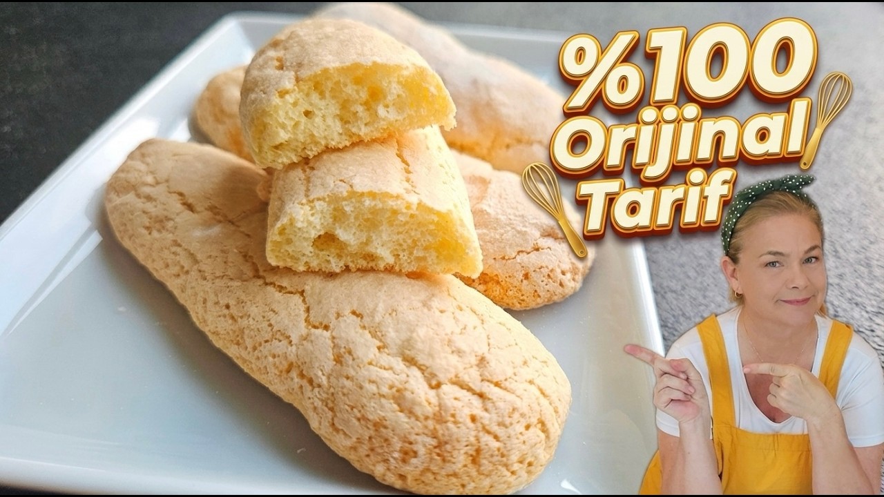 Hazır Almaya Son! Orjinal Kedi Dili Bisküvisi (Savoiardi Tarifi) 🇮🇹
