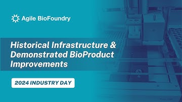 Agile BioFoundry Historical Infrastructure and Demonstrated BioProduct Improvements