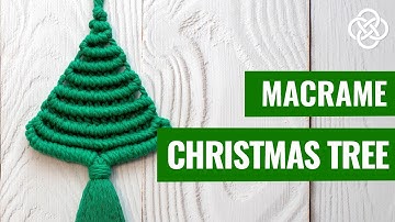 Macrame Christmas Tree Easy | Macrame DIY | Macrame Christmas Tree Tutorial