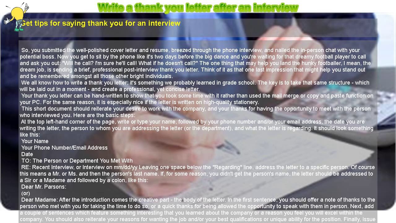 thank you letter after interview thank you letter after interview