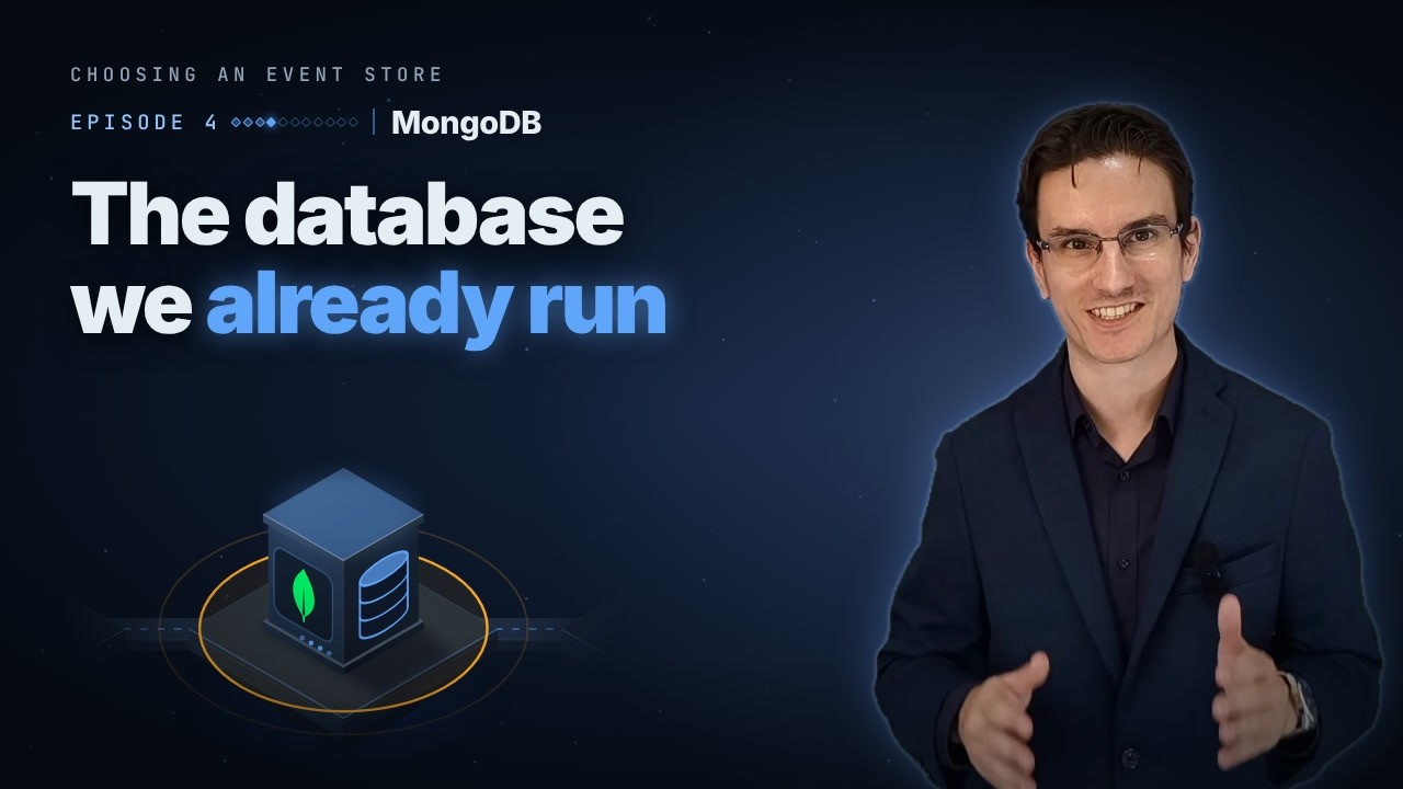 Choosing an Event Store · Episode 4: MongoDB - YouTube