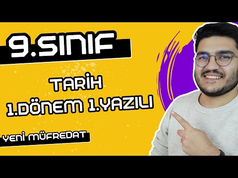 9.Sınıf Tarih 1.Dönem