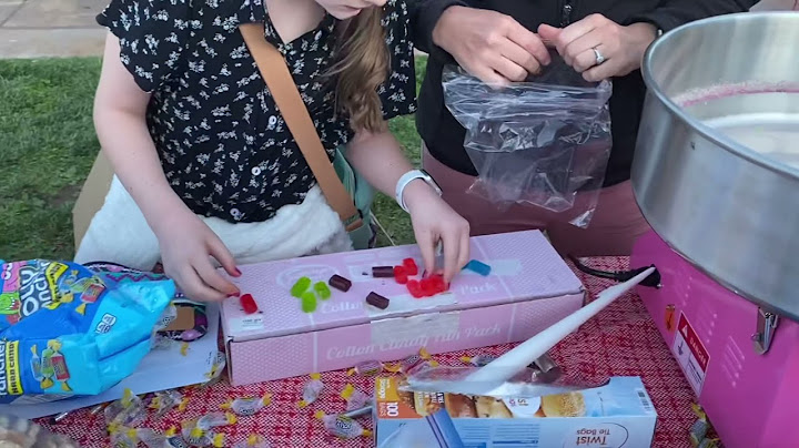 Turning Jolly Ranchers into Cotton Candy. I didn’t know this was possible.