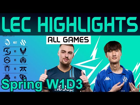 LEC Highlights Week1 Day3 LEC Spring 2024 All Games By Onivia