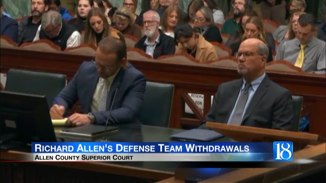 Defense attorney has withdrawn their representation of Richard Allen ...