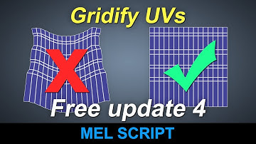 Easiest Way to Gridify UVs in Maya - Free Update 4
