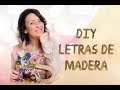 DIY letras de madera