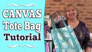 Canvas Tote Bag Tutorial