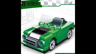 SLUBAN Builder M38-B0885B Green Racing Car