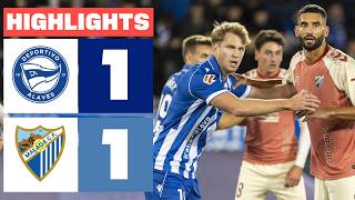 DEPORTIVO ALAVÉS 1 - 1 MÁLAGA CF | RESUMEN LALIGA EA SPORTS