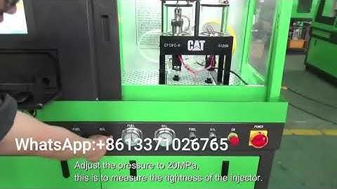 CAT3100 HEUI injector Testing Video