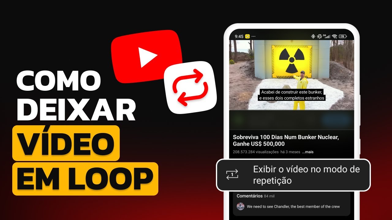 Como Deixar VÍDEO REPETINDO - em LOOP - no YOUTUBE - YouTube