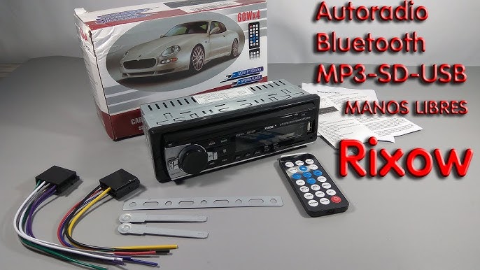 Radio Coche Bluetooth 1 DIN,Autoradio LSLYA 4X50W Radio Coche con App  Control Bluetooth Manos Libres Soporta FM/USB/TF/AUX/EQ/Carga Rápida/con  Control Remoto/Retroiluminado de Siete Colores : : Electrónica