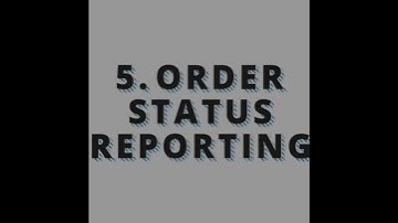 Order processing in logistics