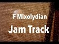 F mixolydian mode  shuffle groove backing track