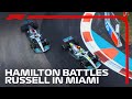 Hamilton  russell duel in miami  2022 formula 1 season