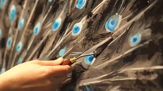 Oil peacock
