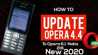 How to Update Opera mini || Nokia 216 Opera || Opera 4.4 to Opera 6.1 || New 2020 Hindi screenshot 4