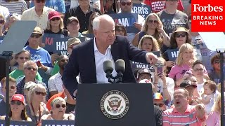 DRAMATIC MOMENT: Tim Walz Stops Rally And Calls For Help When Rally-Goer Has Medical Issue