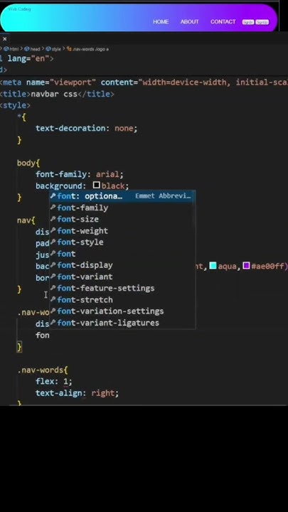 How To Create Navbar Using CSS || HTML,CSS Projects - YouTube image.