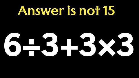 Can you solve this simple math problem | PEMDAS rules maths question