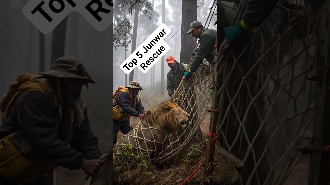 BRAVE RESCUE TEAM SAVES 5 ANIMALS IN REAL LIFE 🐶🦁🐘🐦🦌 | Heart-Touching Animal Rescue Animation