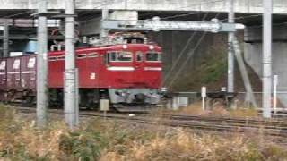 ED75-1039号機 コンテナ列車